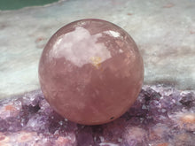 Load image into Gallery viewer, Rose quartz sphere
