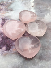 Load image into Gallery viewer, Rose quartz hearts
