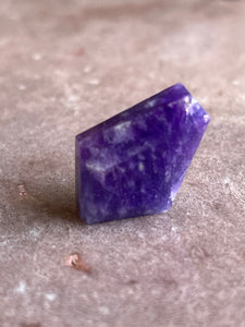 Hackmanite facet drilled pendant