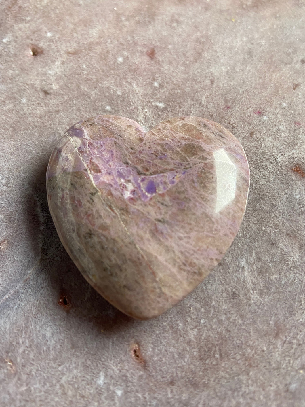 Jade purple  & pink heart 23