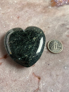 Serpentine with Pyrite heart 7