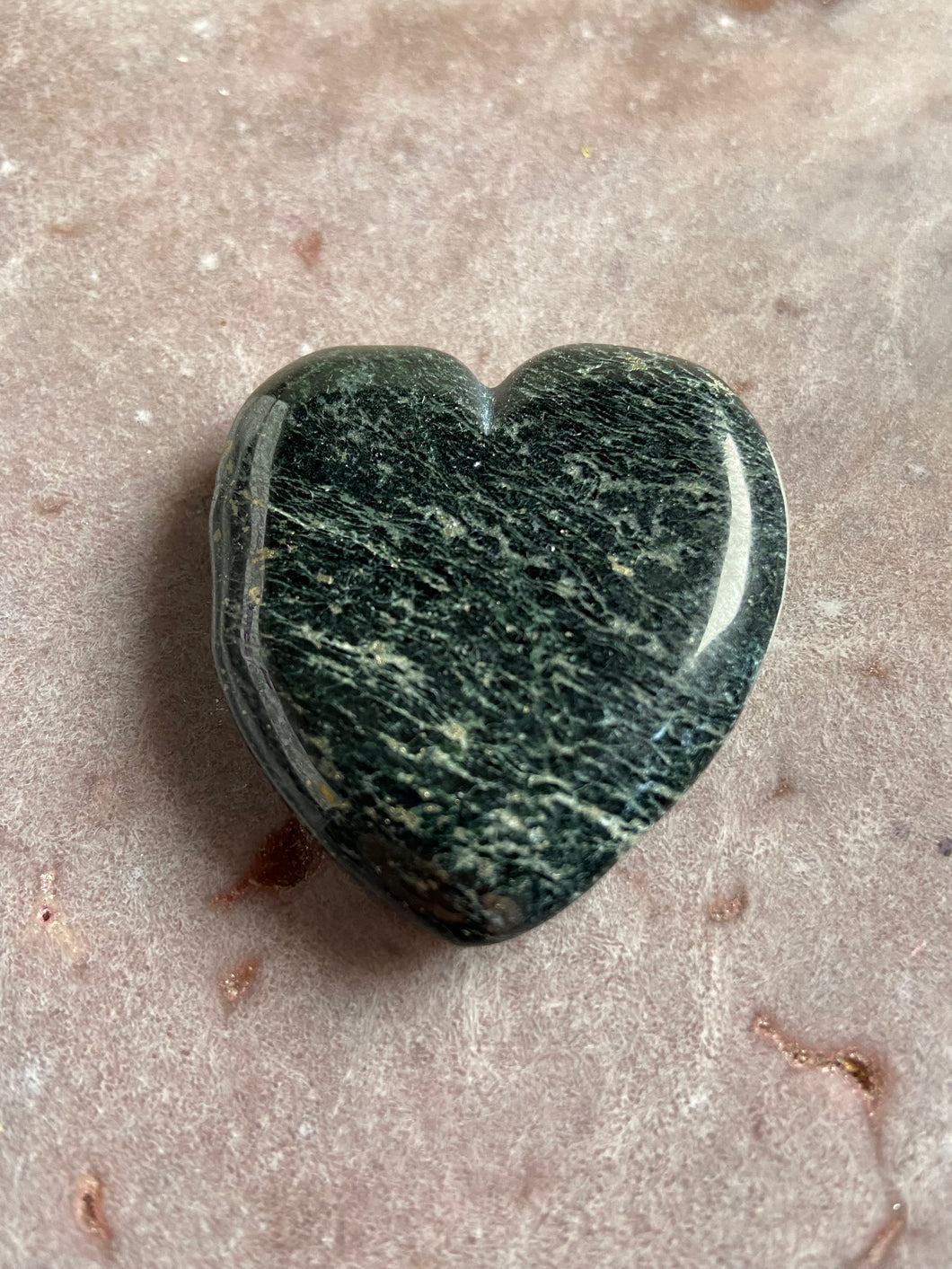 Serpentine with Pyrite heart 5