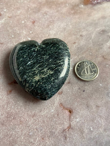 Serpentine with Pyrite heart 5