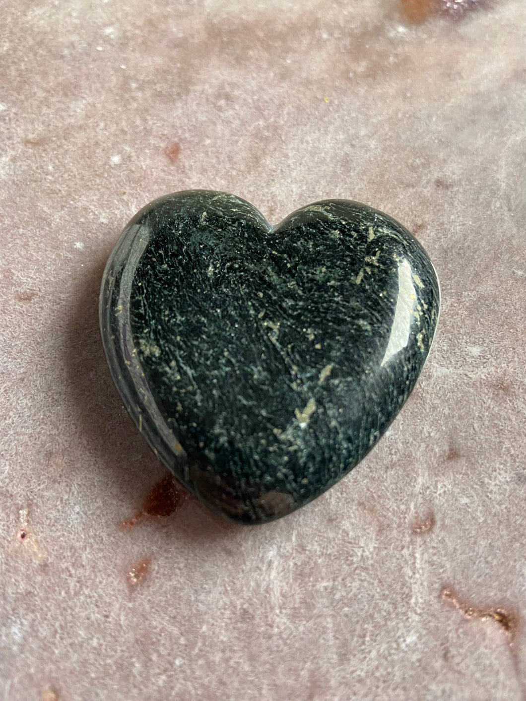Serpentine with Pyrite heart 4