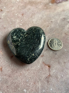 Serpentine with Pyrite heart 4
