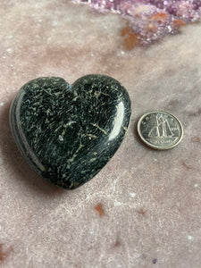 Serpentine with Pyrite heart 3