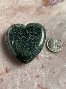 Serpentine with Pyrite heart 2