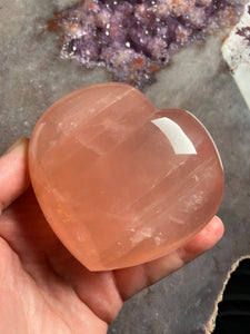 Rose quartz heart 8