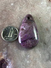 Load image into Gallery viewer, Sugilite pendant drilled 15
