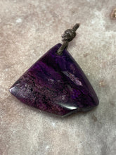 Load image into Gallery viewer, Sugilite pendant drilled 7

