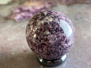 Lepidolite sphere 40mm 4
