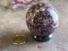 Load image into Gallery viewer, Lepidolite sphere 40mm 4
