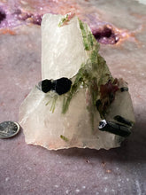 Load image into Gallery viewer, tourmaline in quartz 12 - green and pink
