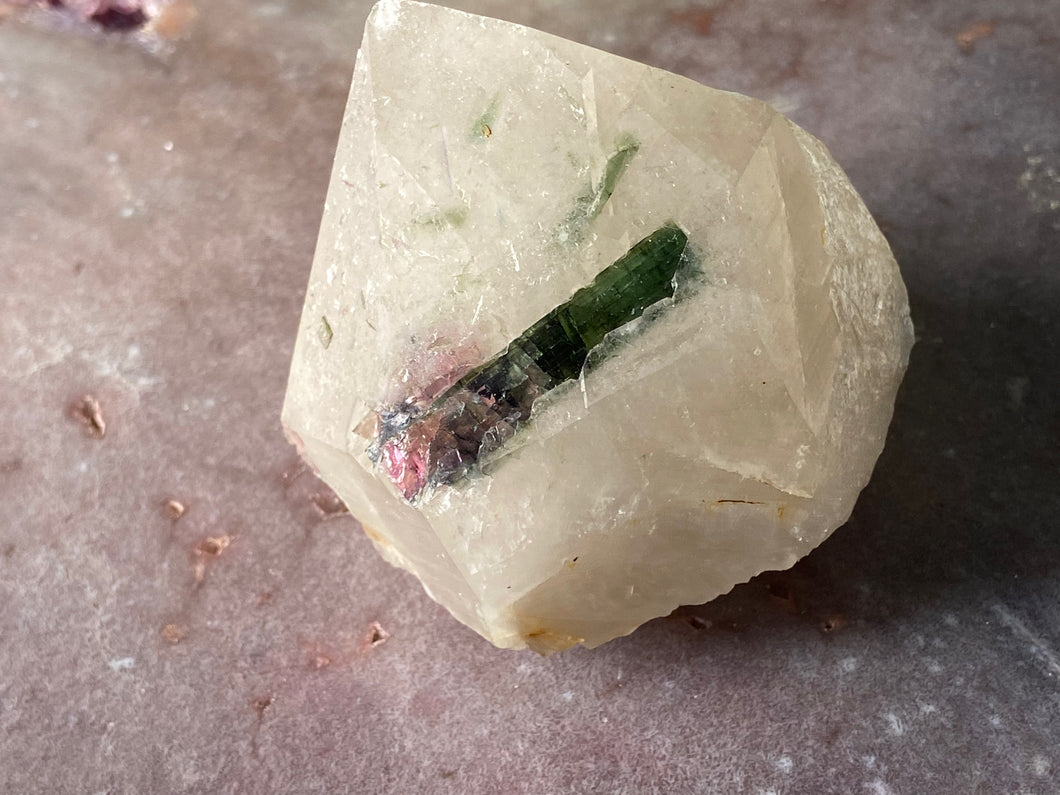 tourmaline in quartz 10 - watermelon