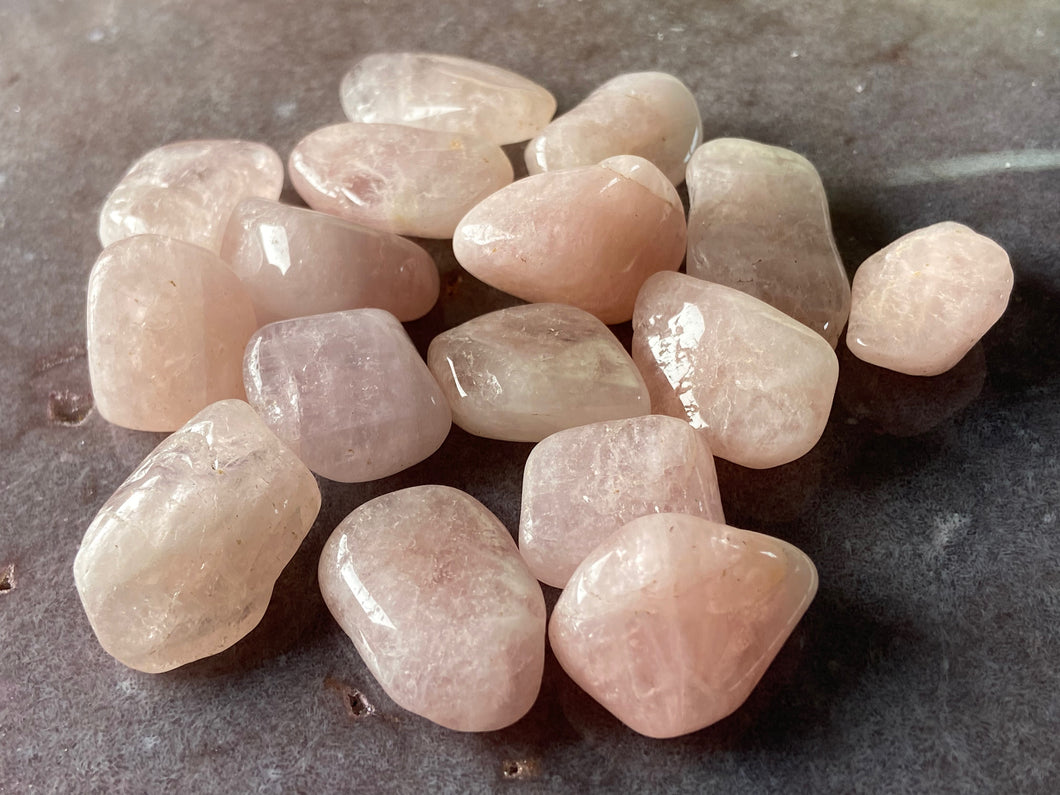 Morganite tumbled one (1) piece – Stone Haven Gems