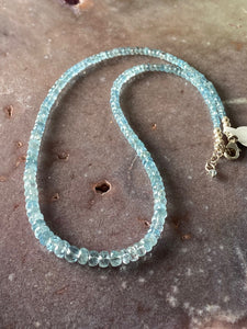 Aquamarine strand necklace 2