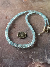 Load image into Gallery viewer, Aquamarine strand necklace 2
