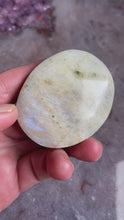 Load and play video in Gallery viewer, Moonstone Sunstone palm stone
